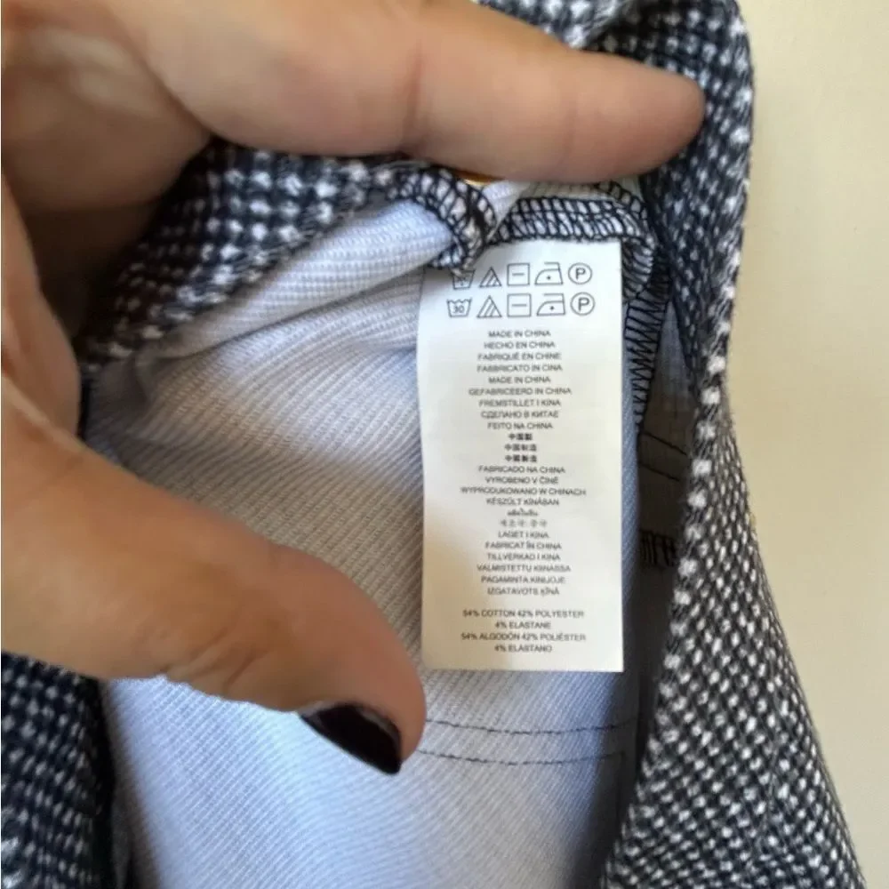 EUC Michael Kors Stretch Knit - Black, White, Grey Ankle Length Skinny Pant - XL